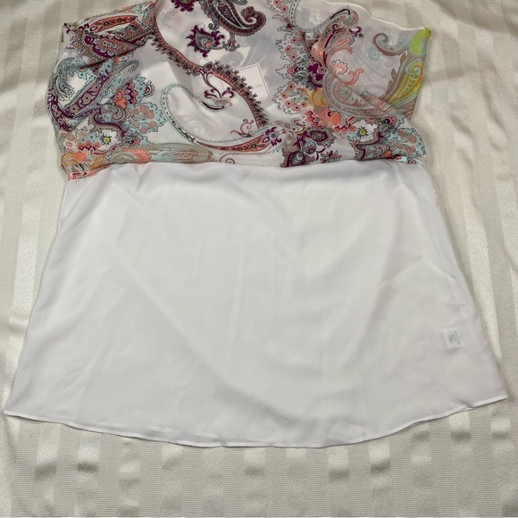 Bisou Bisou Michelle Bohbot Sz S Boho Paisley Print Sleeveless Top NWT - Picture 6 of 11